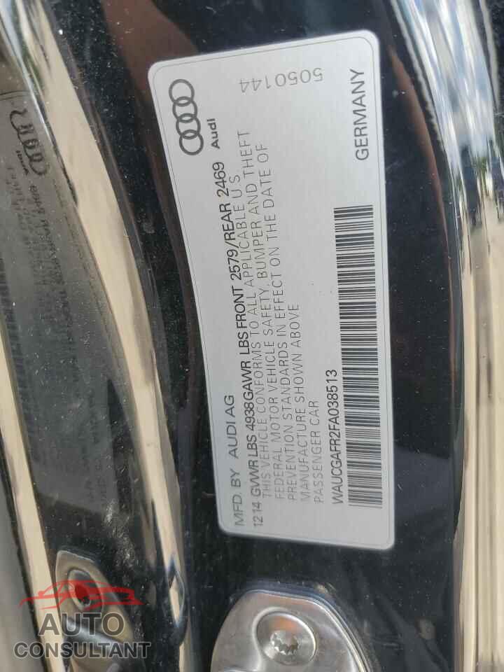 AUDI S5/RS5 2015 - WAUCGAFR2FA038513