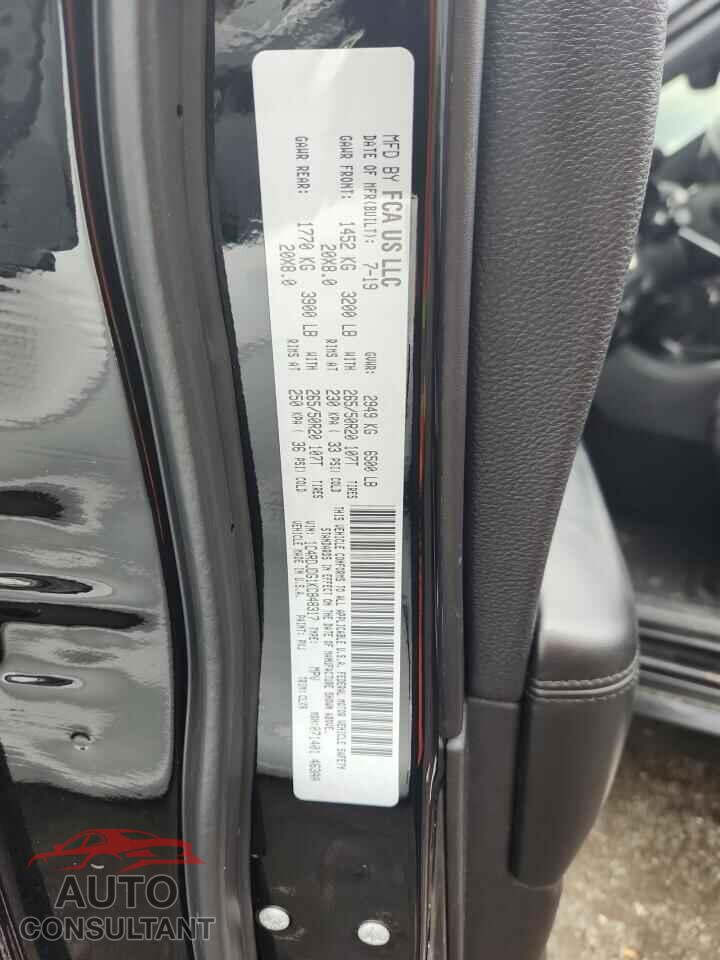 DODGE DURANGO 2019 - 1C4RDJDG1KC848317