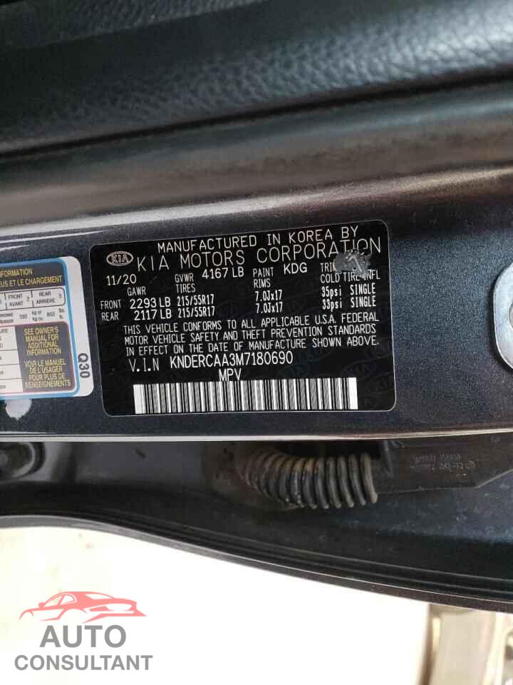 KIA SELTOS 2021 - KNDERCAA3M7180690