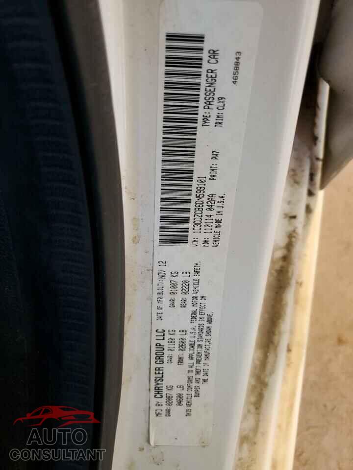 DODGE AVENGER 2013 - 1C3CDZCB6DN599101