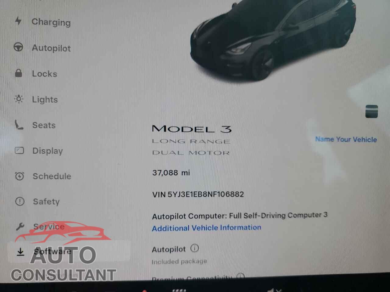 TESLA MODEL 3 2022 - 5YJ3E1EB8NF106882