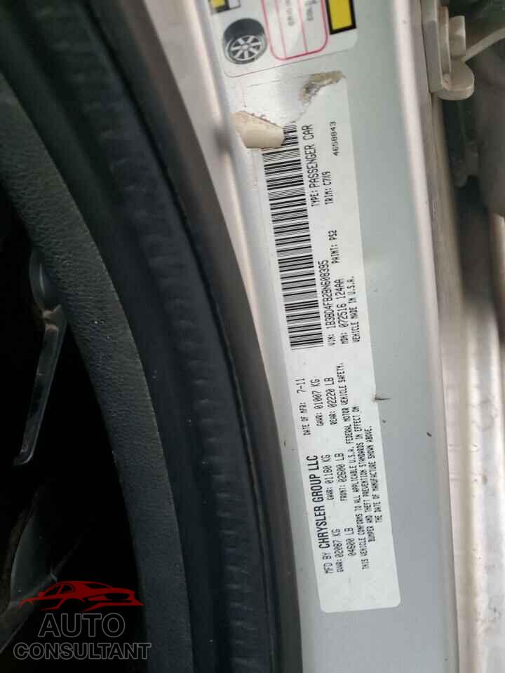 DODGE AVENGER 2011 - 1B3BD4FB2BN608395