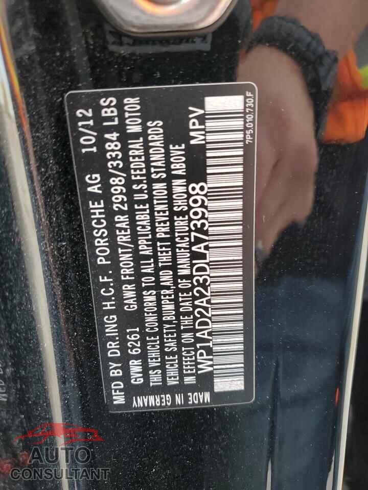 PORSCHE CAYENNE 2013 - WP1AD2A23DLA73998