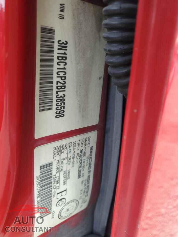 NISSAN VERSA 2011 - 3N1BC1CP2BL385598