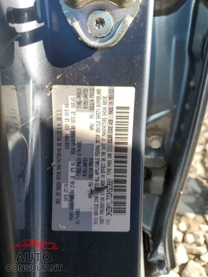 MAZDA 3 2016 - 3MZBM1L70GM320581