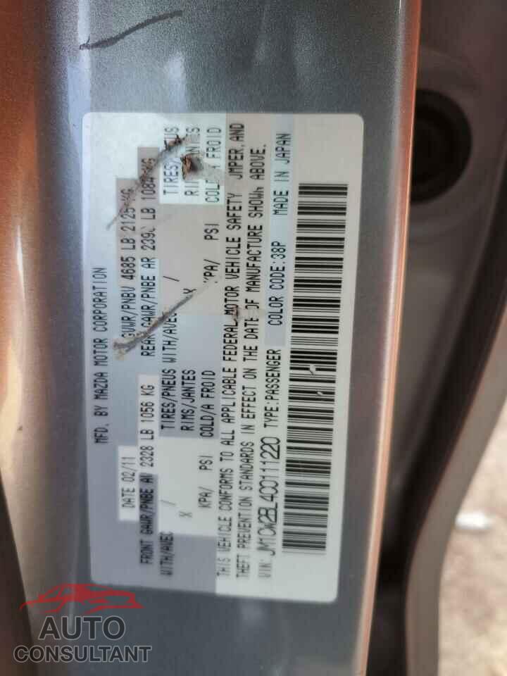 MAZDA 5 2012 - JM1CW2BL4C0111220