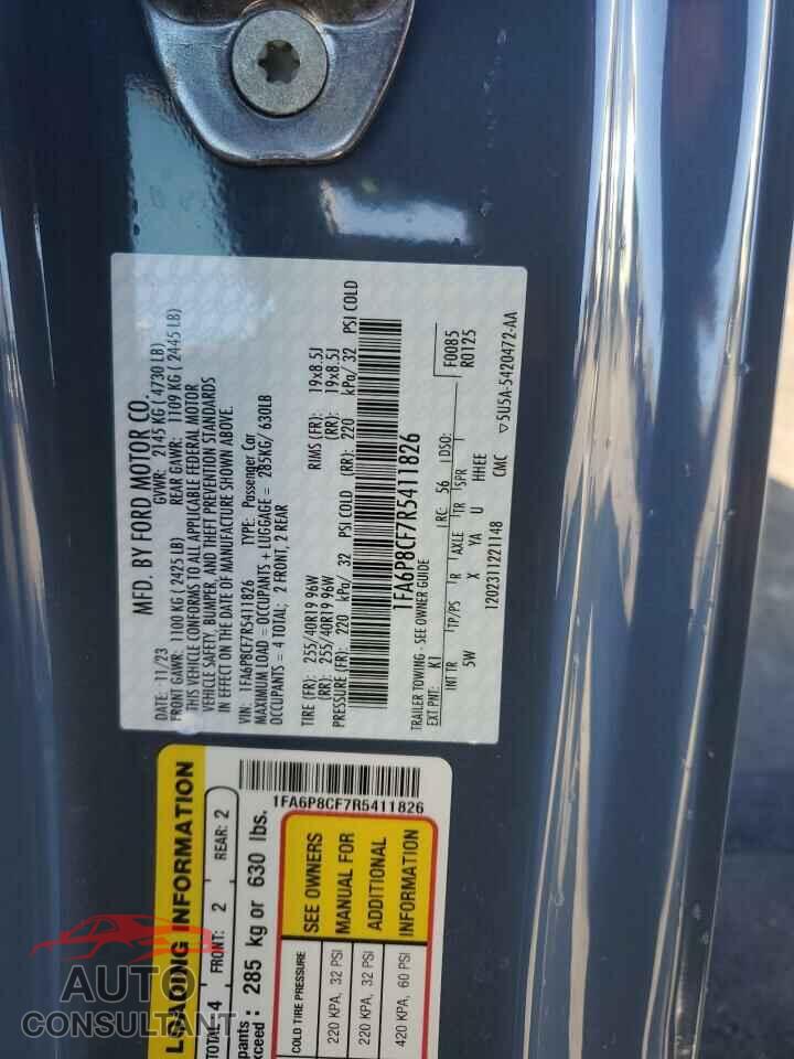 FORD MUSTANG 2024 - 1FA6P8CF7R5411826