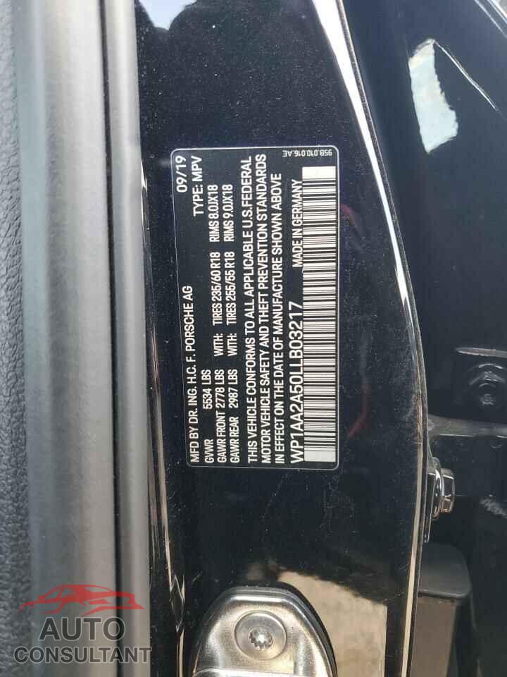 PORSCHE MACAN 2020 - WP1AA2A50LLB03217