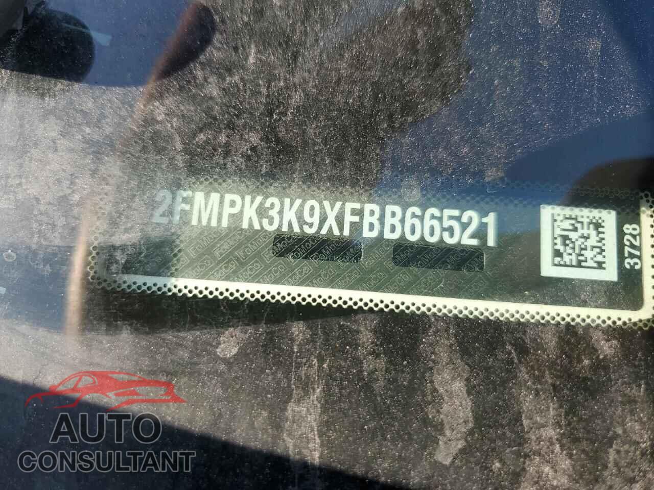 FORD EDGE 2015 - 2FMPK3K9XFBB66521
