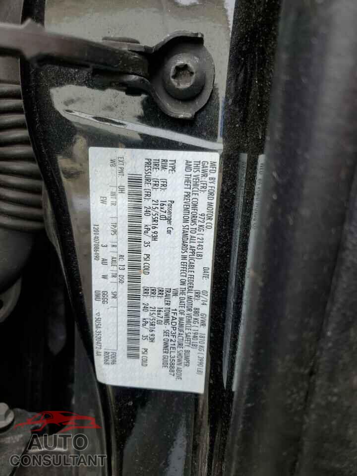 FORD FOCUS 2014 - 1FADP3F21EL358887