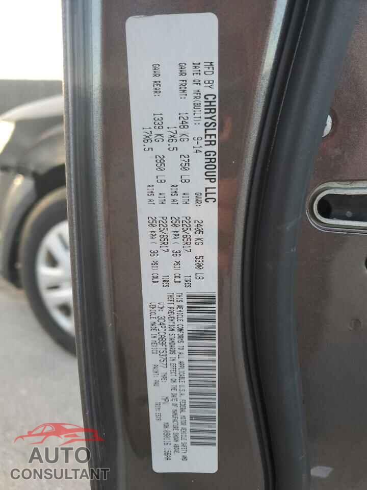 DODGE JOURNEY 2015 - 3C4PDCAB9FT537577