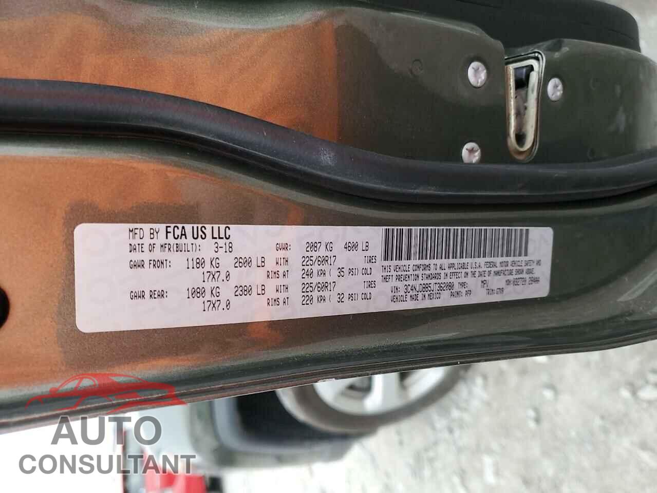 JEEP COMPASS 2018 - 3C4NJDBB5JT362080