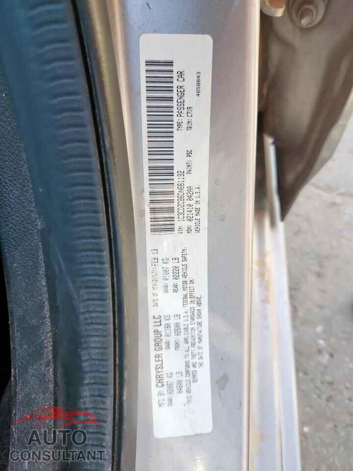 DODGE AVENGER 2013 - 1C3CDZCB6DN661192