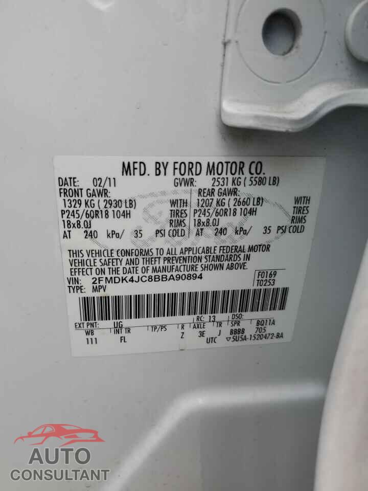 FORD EDGE 2011 - 2FMDK4JC8BBA90894