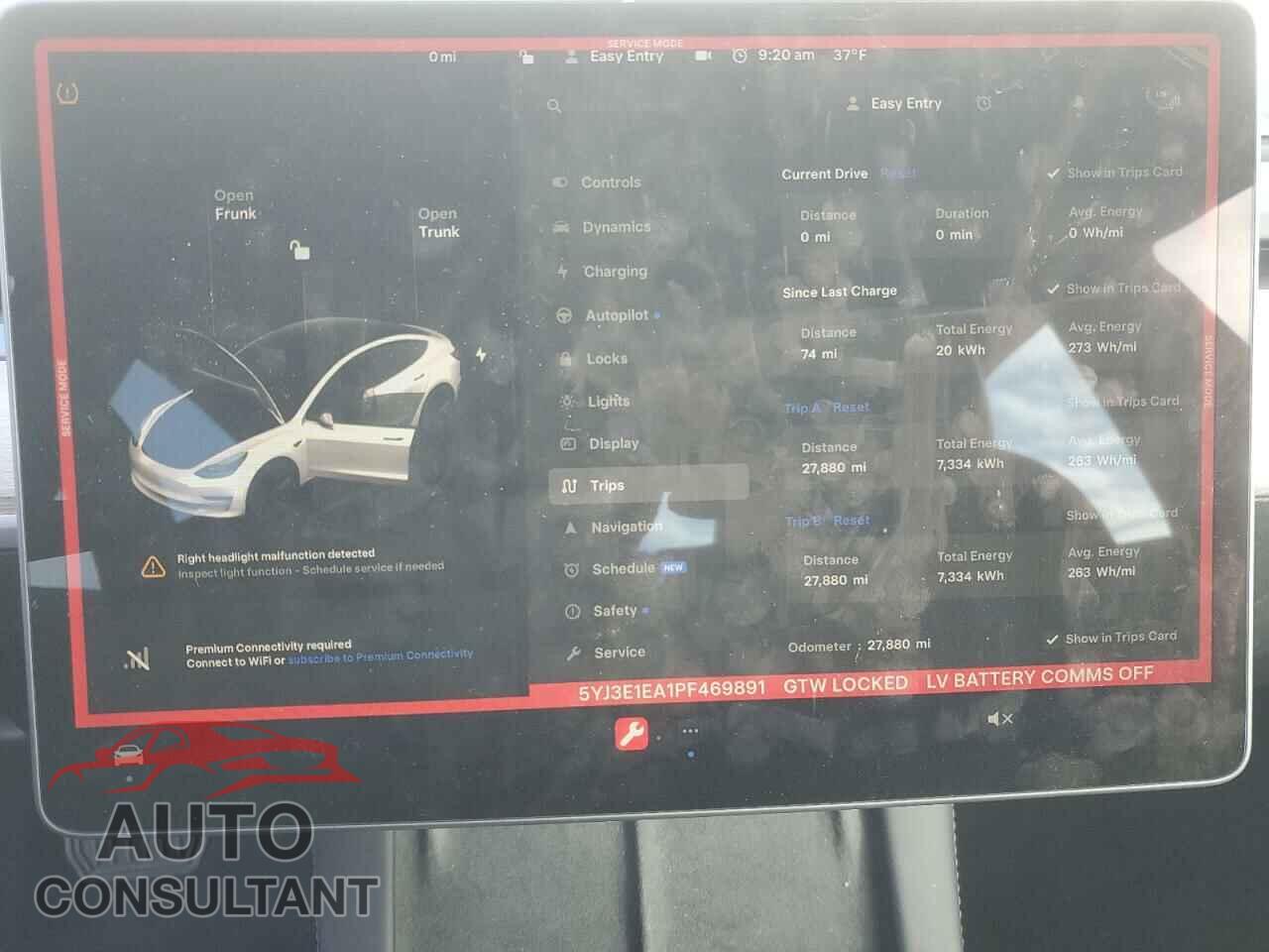 TESLA MODEL 3 2023 - 5YJ3E1EA1PF469891