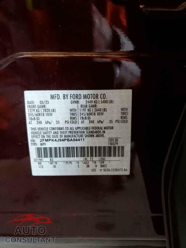 FORD EDGE 2023 - 2FMPK4J94PBA04411