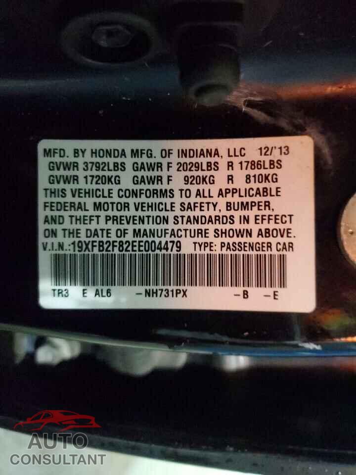 HONDA CIVIC 2014 - 19XFB2F82EE004479