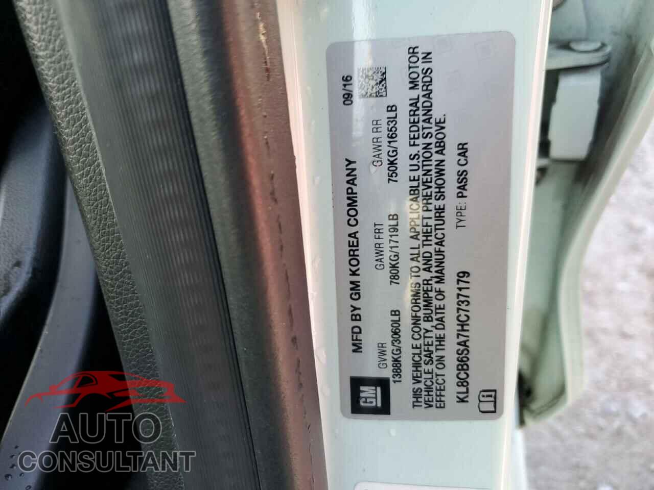 CHEVROLET SPARK 2017 - KL8CB6SA7HC737179