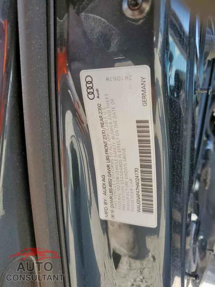 AUDI A4 2017 - WAUGNAF47HA024170