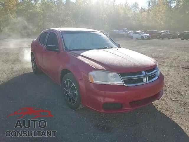 DODGE AVENGER 2013 - 1C3CDZAB2DN567605