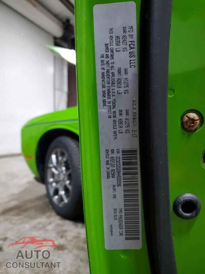 DODGE CHALLENGER 2017 - 2C3CDZGG9HH555596