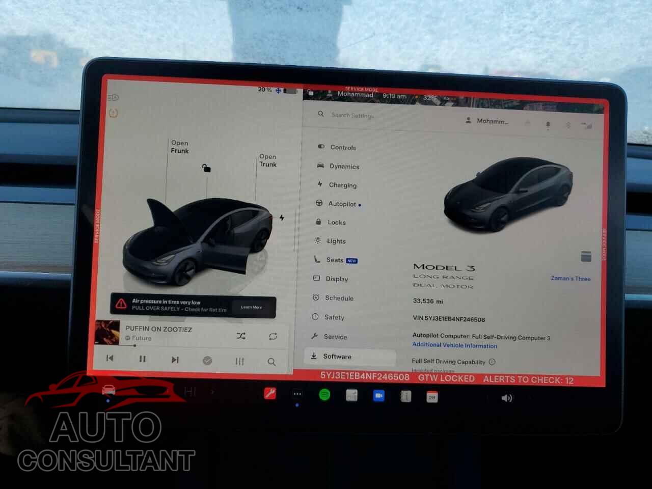 TESLA MODEL 3 2022 - 5YJ3E1EB4NF246508