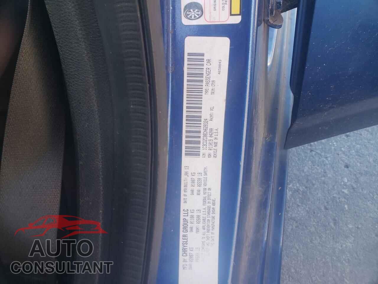 DODGE AVENGER 2013 - 1C3CDZCB8DN628324