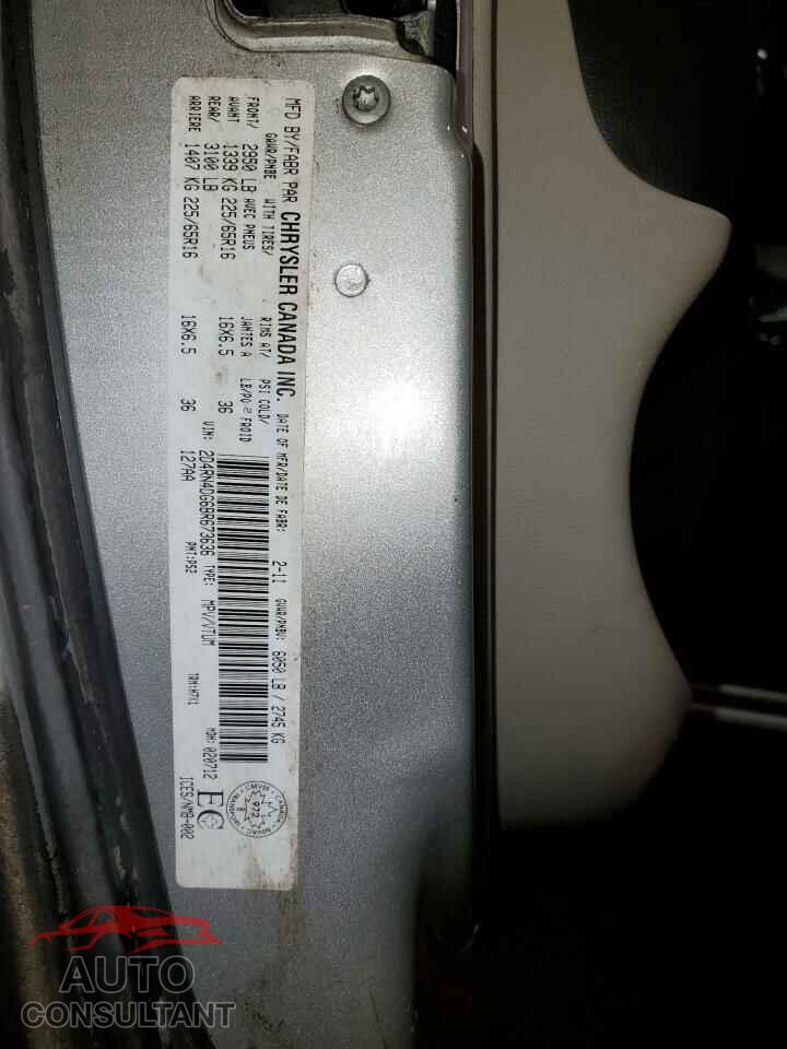 DODGE CARAVAN 2011 - 2D4RN4DG6BR673636