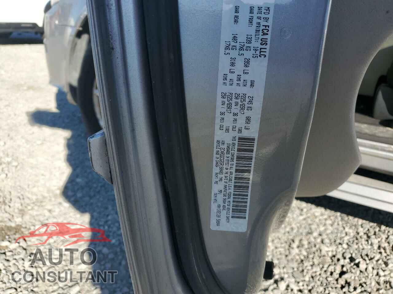 DODGE CARAVAN 2016 - 2C4RDGCG2GR180403