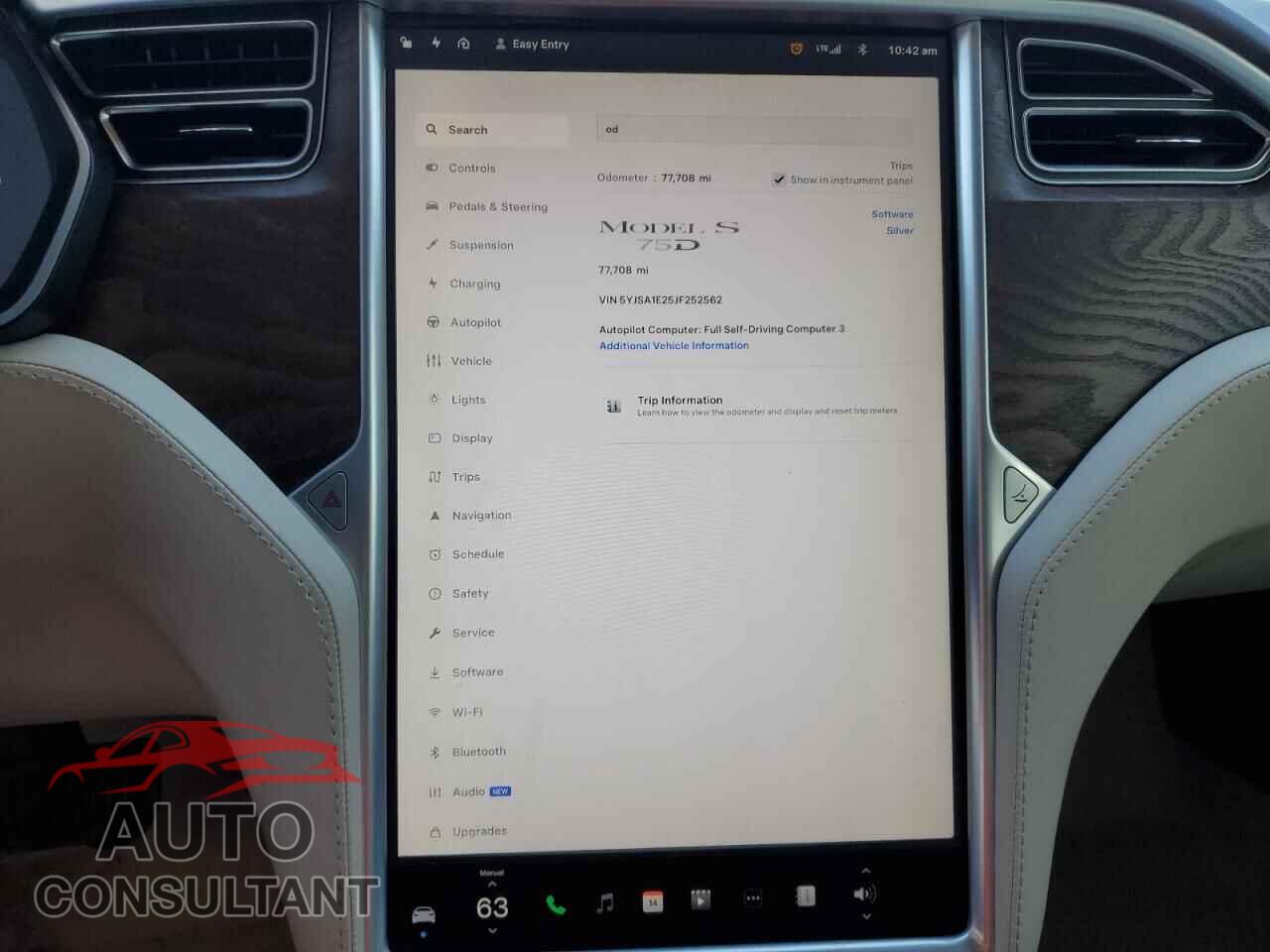 TESLA MODEL S 2018 - 5YJSA1E25JF252562