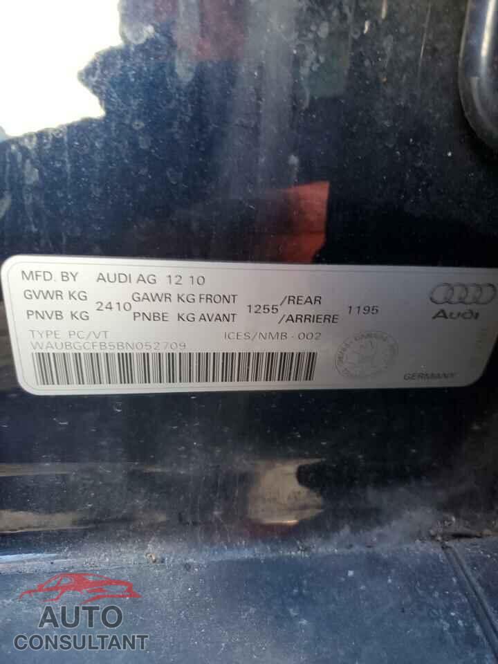 AUDI A6 2011 - WAUBGCFB5BN052709