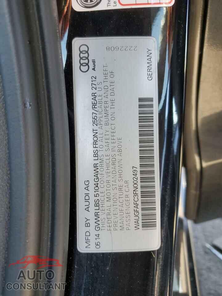 AUDI A6 2015 - WAUGFAFC3FN002497