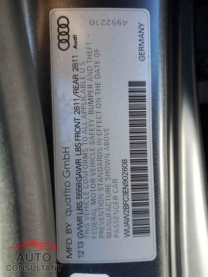 AUDI S7/RS7 2014 - WUAW2BFC3EN902608