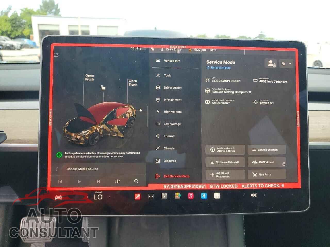 TESLA MODEL 3 2023 - 5YJ3E1EA0PF510981