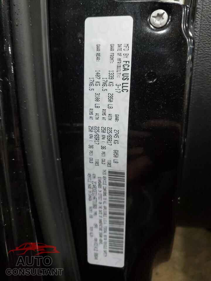 DODGE CARAVAN 2017 - 2C4RDGEG1HR731869