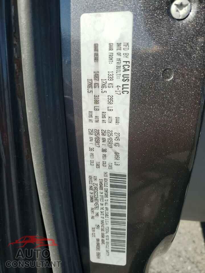 DODGE CARAVAN 2017 - 2C4RDGCG3HR745761