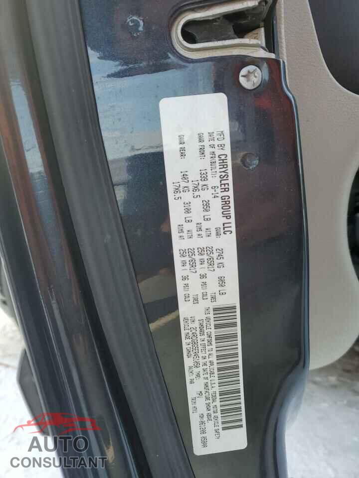DODGE CARAVAN 2014 - 2C4RDGBG5ER451050