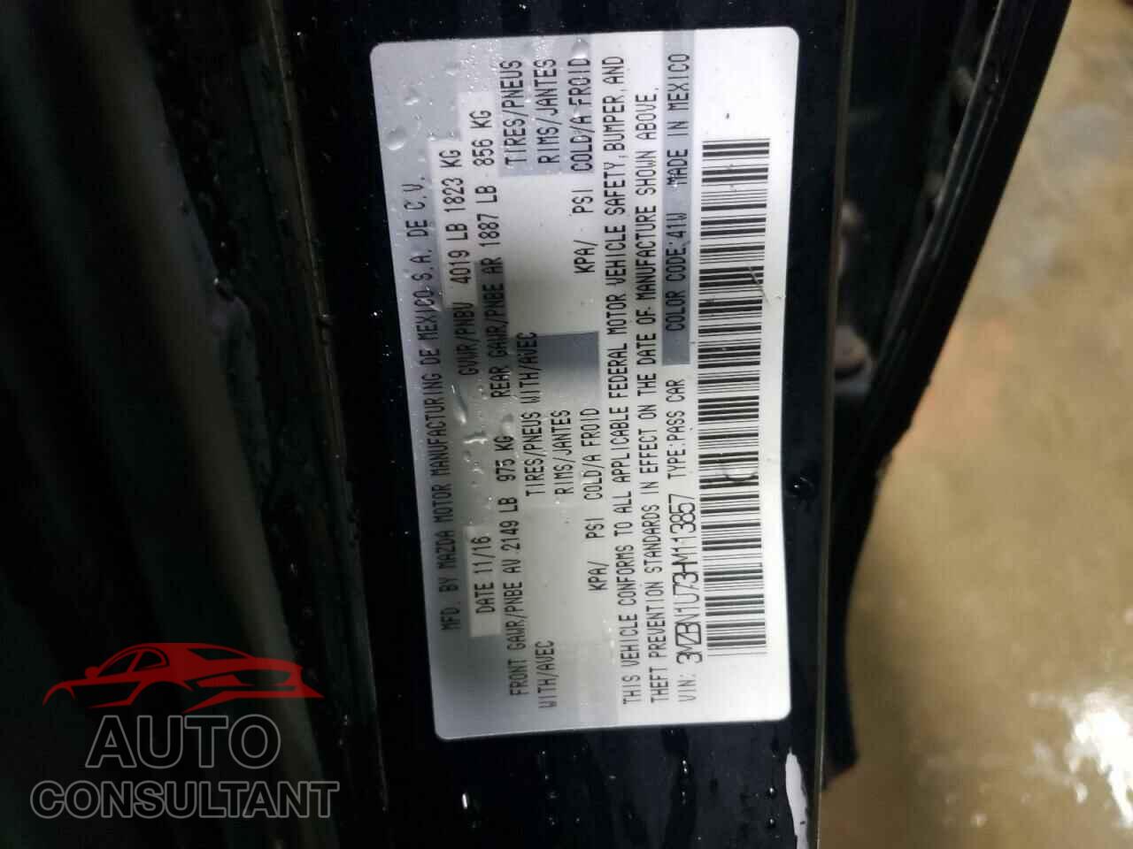 MAZDA 3 2017 - 3MZBN1U73HM113857