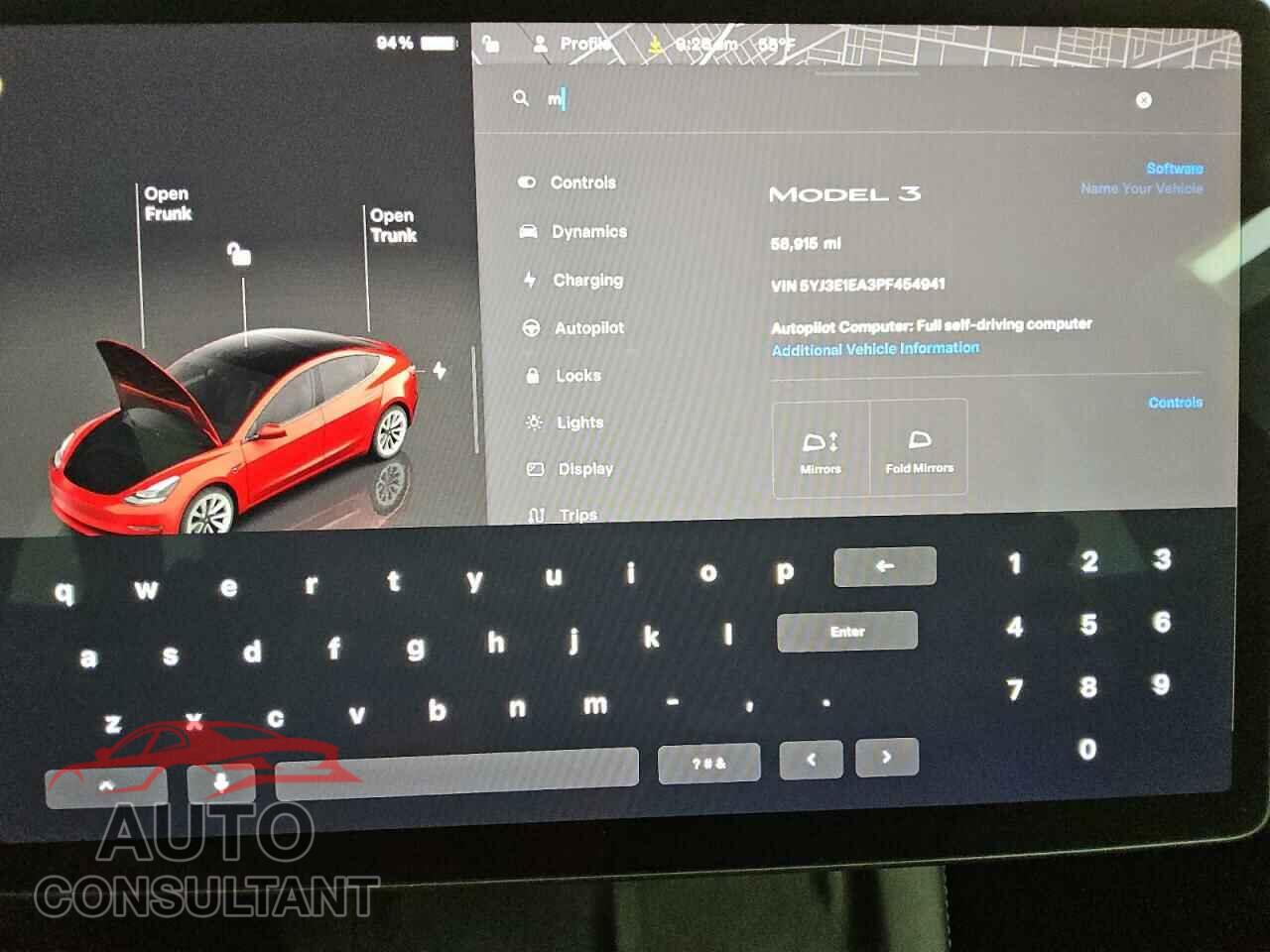TESLA MODEL 3 2023 - 5YJ3E1EA3PF454941