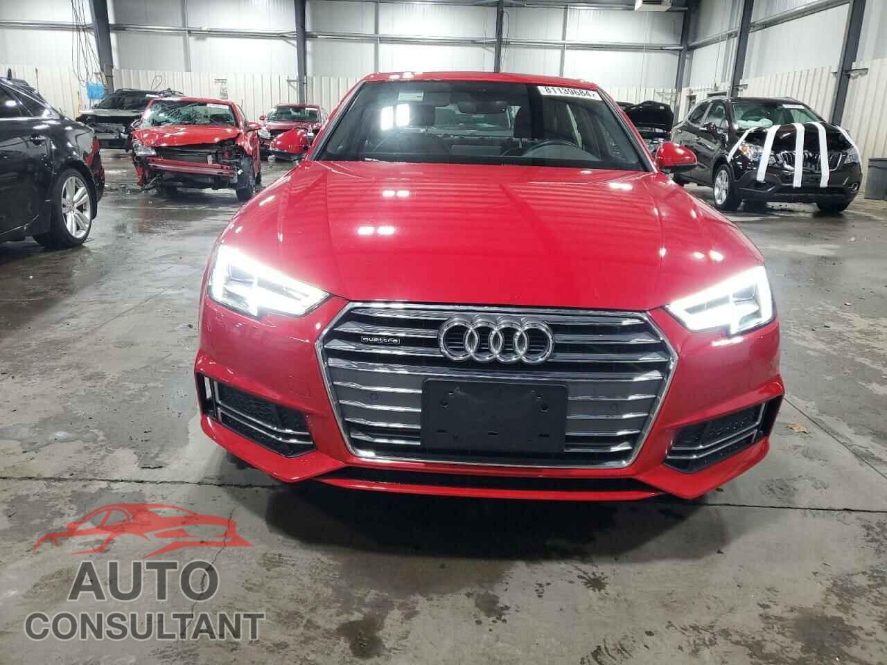 AUDI A4 2017 - WAUENAF4XHN037592
