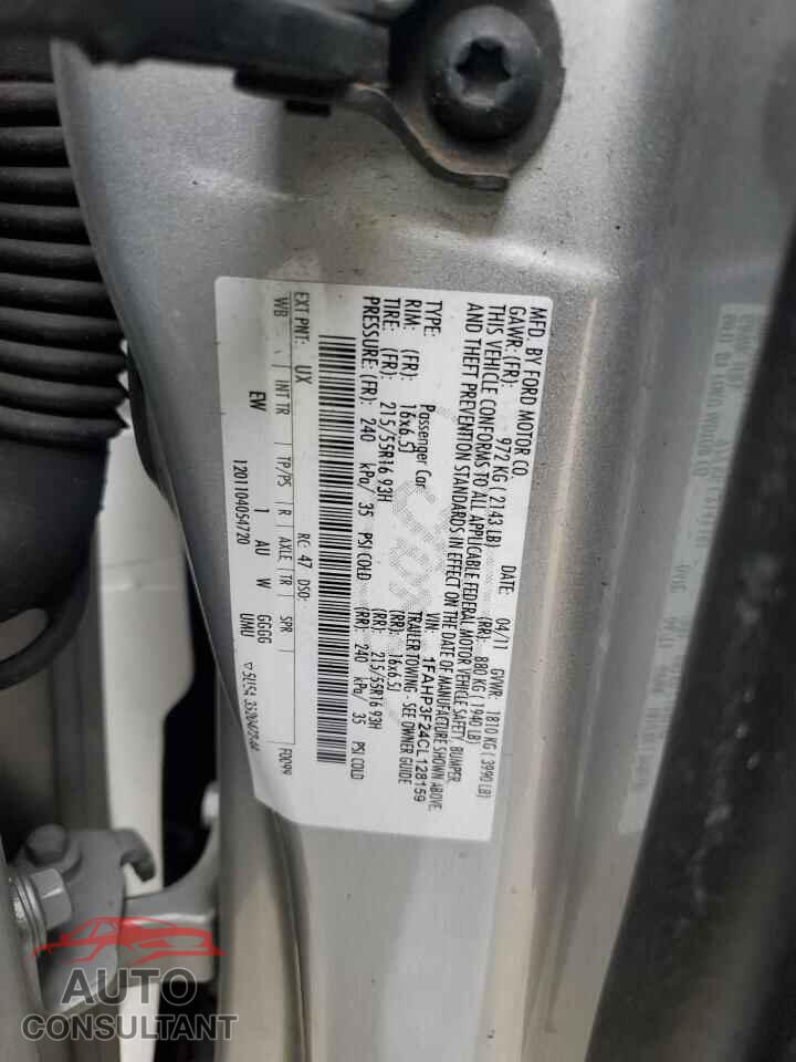 FORD FOCUS 2012 - 1FAHP3F24CL128159