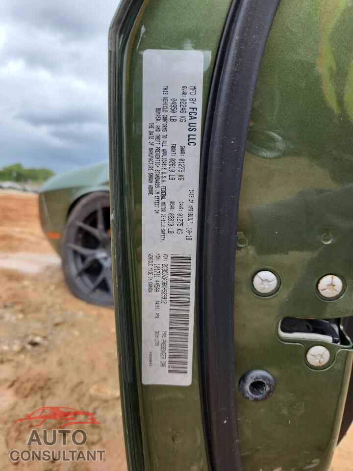 DODGE CHALLENGER 2019 - 2C3CDZAG6KH529912