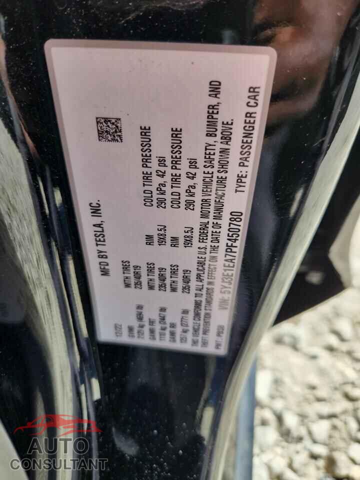 TESLA MODEL 3 2023 - 5YJ3E1EA7PF450780