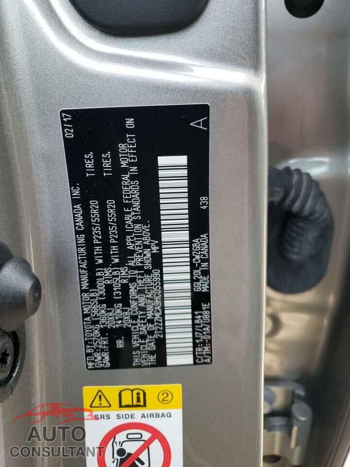 LEXUS RX350 2017 - 2T2ZZMCA9HC055990