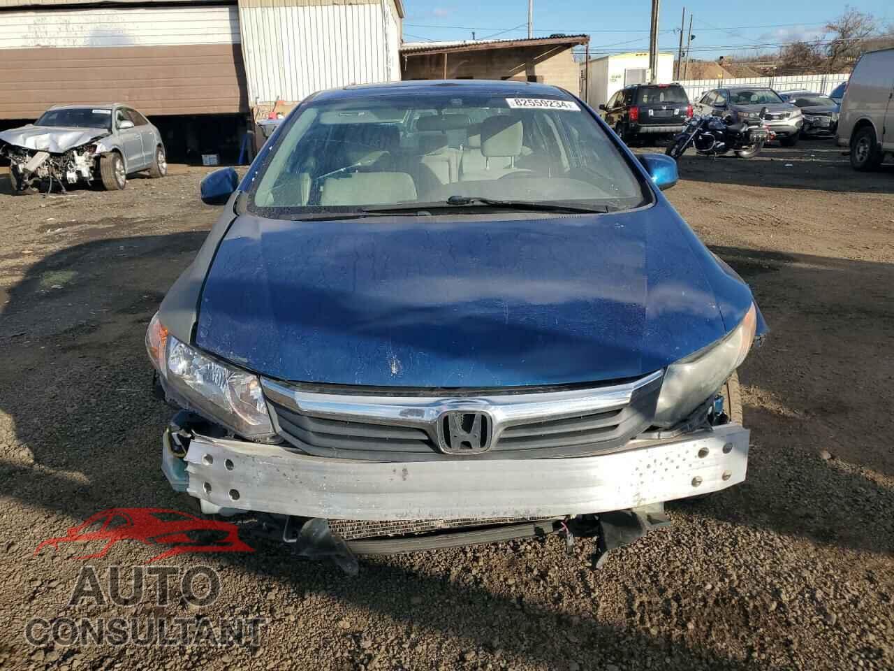 HONDA CIVIC 2012 - 19XFB2F82CE333700