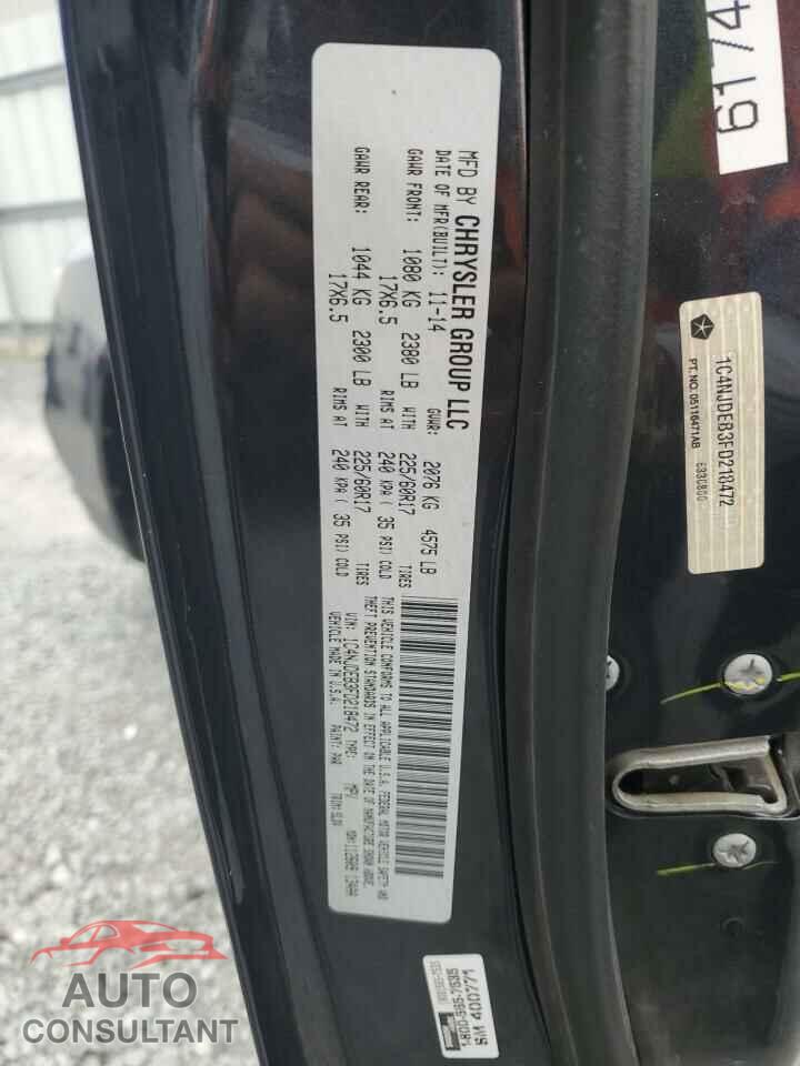JEEP COMPASS 2015 - 1C4NJDEB3FD218472