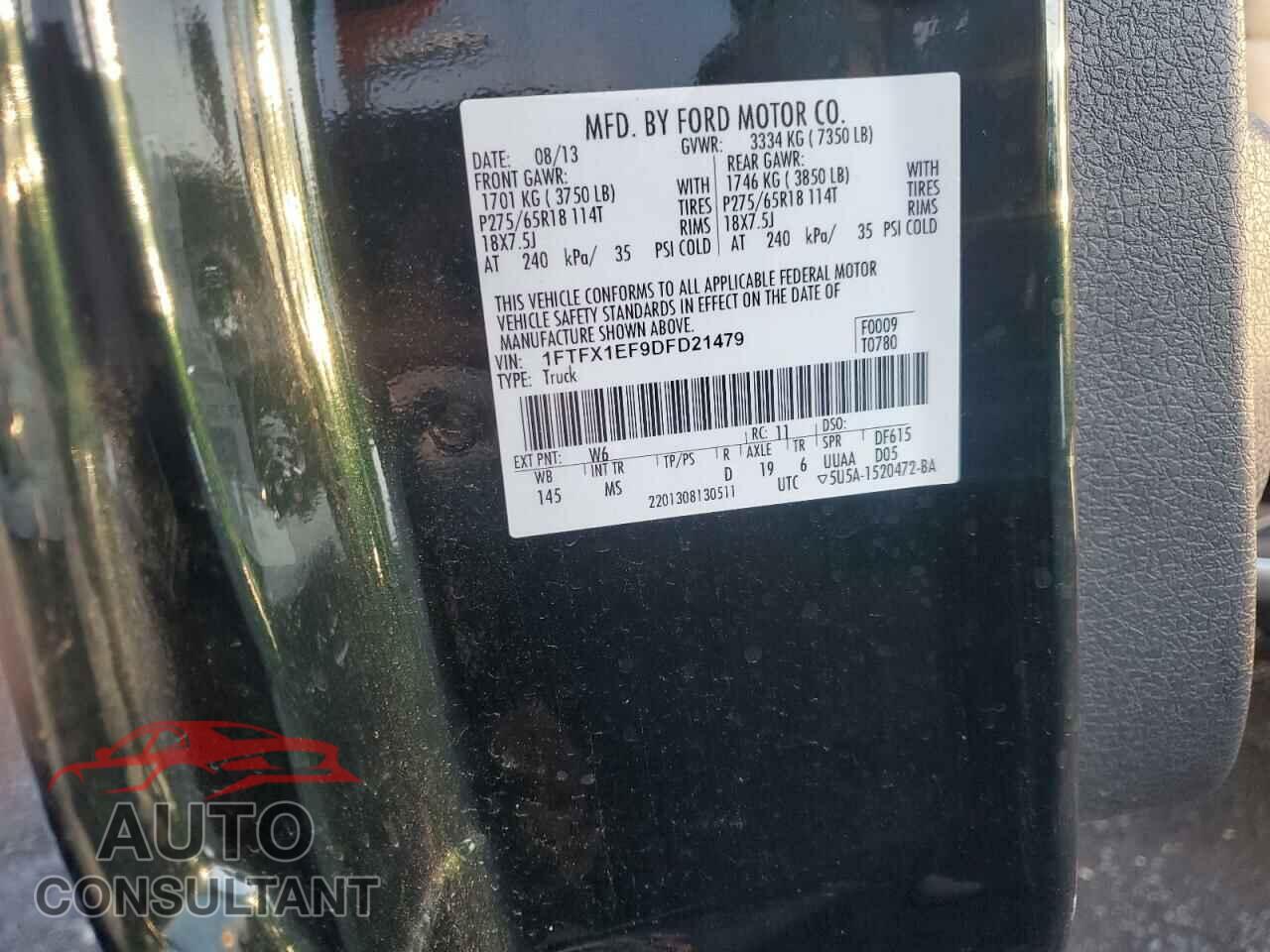 FORD F-150 2013 - 1FTFX1EF9DFD21479