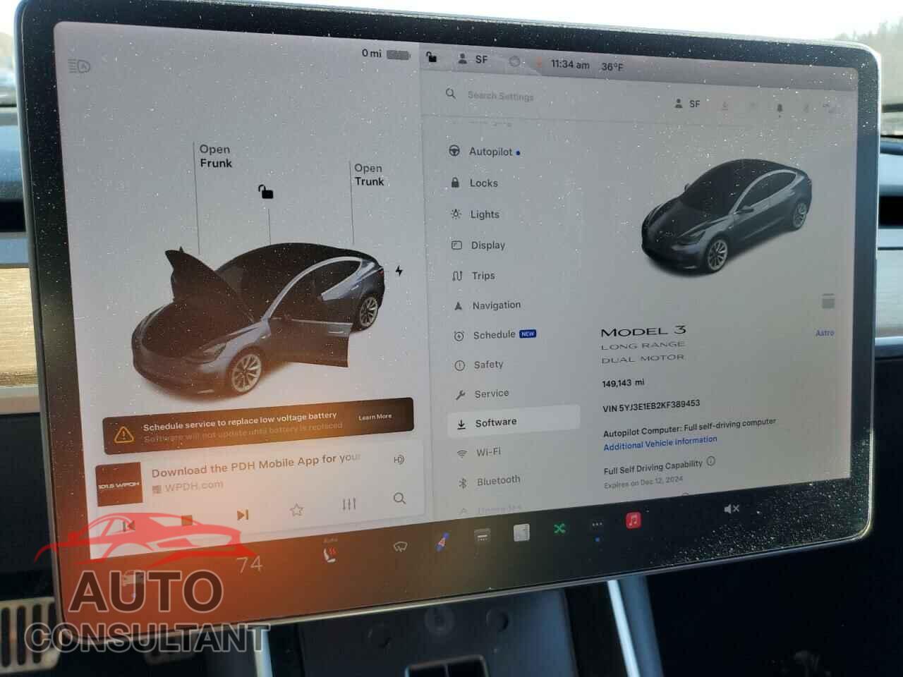 TESLA MODEL 3 2019 - 5YJ3E1EB2KF389453