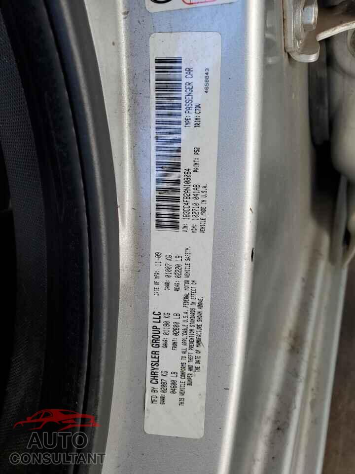 DODGE AVENGER 2010 - 1B3CC4FB2AN108064