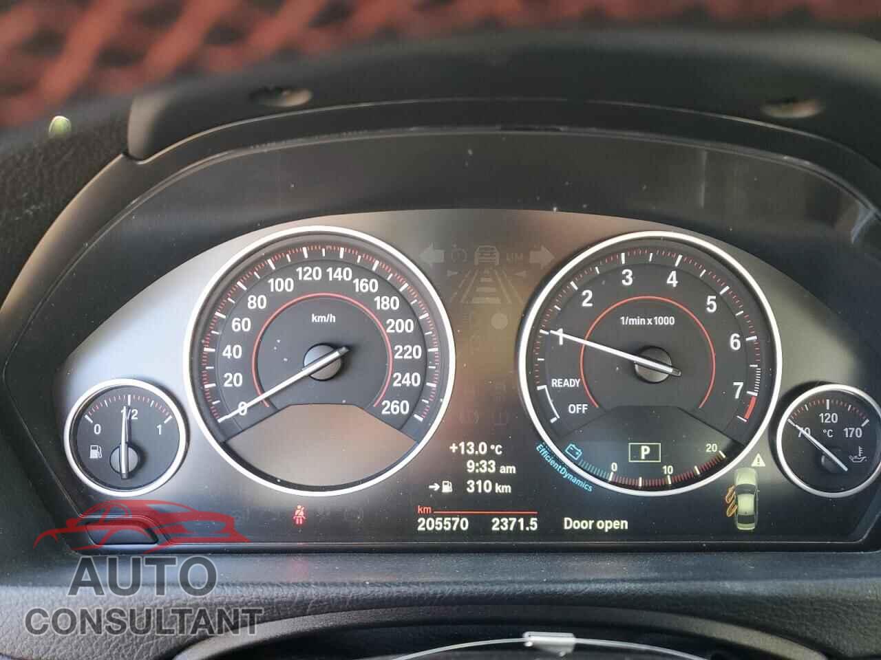 BMW 3 SERIES 2013 - WBA3B9C59DF587107